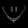 * Bridal Wedding Necklace Earring Set colors 340