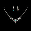 * Bridal Wedding Necklace Earring Set colors 340