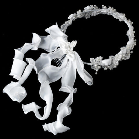 Ivory Pearl Child's Wreath HPC 187