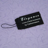 Elegant Black Oval Jewelry Tag