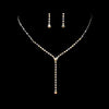 * Color Rhinestone Drop Bridal Wedding Necklace Earring Set 313