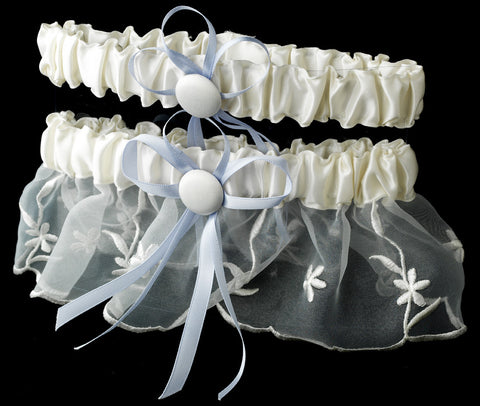 Two Piece Bridal Wedding Garter Set 88