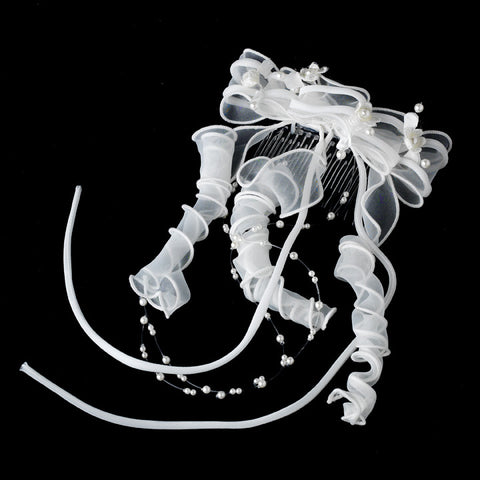 Floral and Fabric Flower Girl's Bridal Wedding Tiara HP C 706