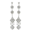 Earring 1029 Silver Clear