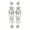 Silver Clear Earring Set 1033