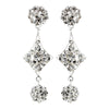 Silver Clear Earring Set 1265