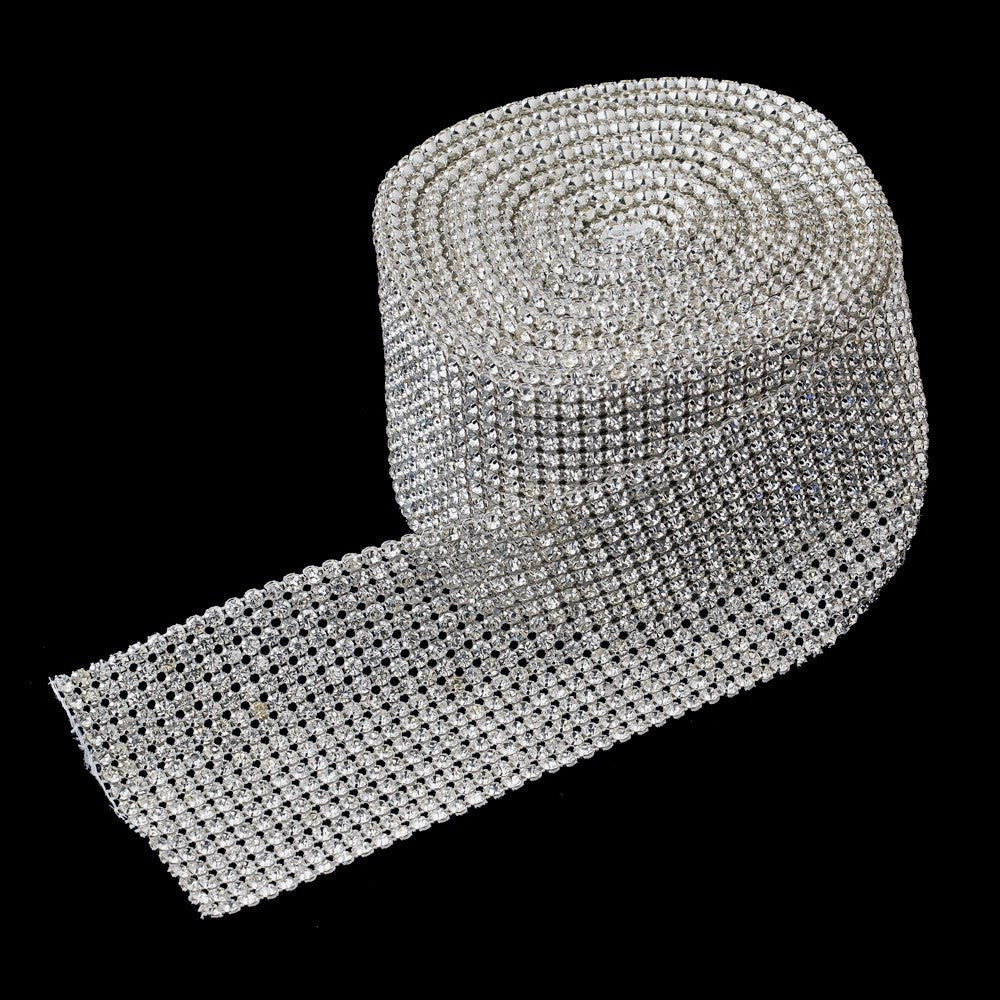 16 Row Rhinestone Mesh Ribbon (5 Yards per roll)