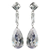 Glamorous Cubic Zirconium Dangle Bridal Wedding Earrings E 1718