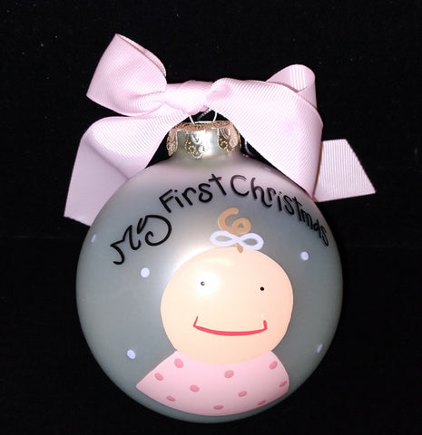 Baby Girl 1st Christmas Ornament 301