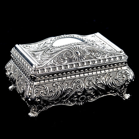 Rectangular Vintage Victorian Jewelry Box 26171