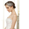 Silver Clear Marquise Rhinestone Floral Side Bridal Wedding Hair Comb 4516