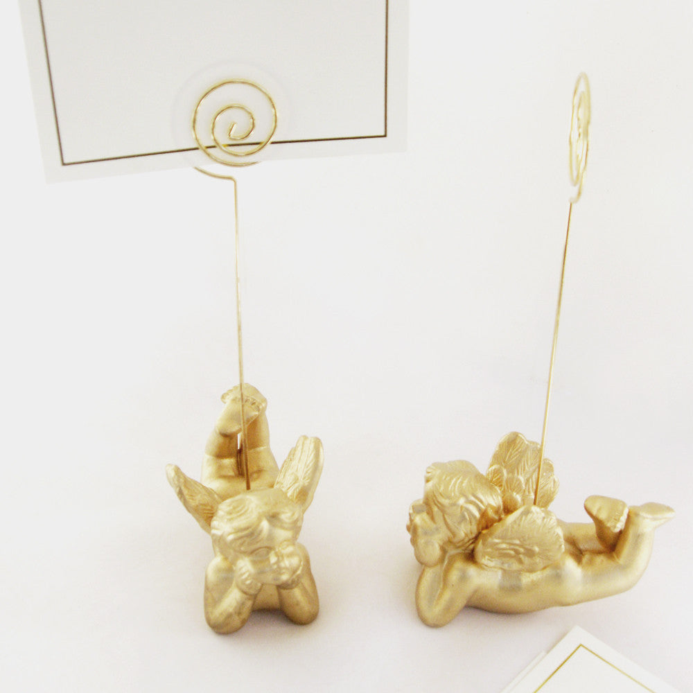 Gold Angel Place Card Holders (Set of 4)