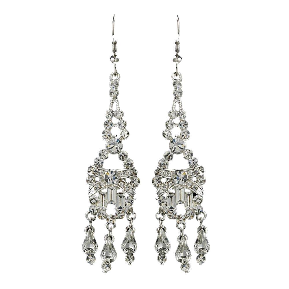 Earring 800 Silver Clear