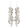 Beautiful Cluster Keshi Pearl Bridal Wedding Earrings E 8195
