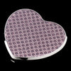 Pink Crystal Glitter Compact Heart Mirror 83621