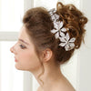 Immaculate Antique Silver Side Accented Flower Headpiece 9945
