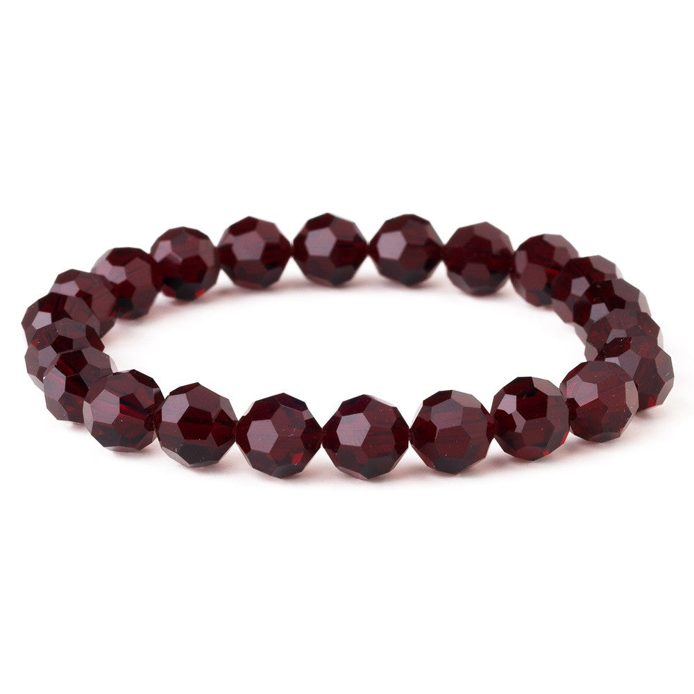 Bridal Wedding Bracelet 201 Burgundy