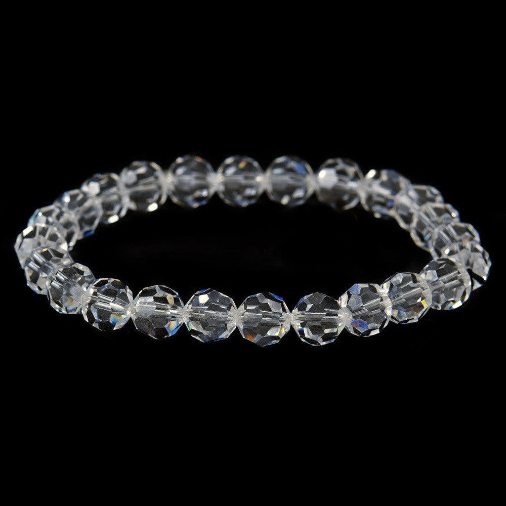 Clear Swarovski Crystal Bridal Wedding Bracelet B 201