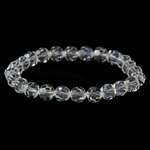 Clear Swarovski Crystal Bridal Wedding Bracelet B 201