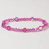 Fuchsia Swarovski Crystal Stretch Bridal Wedding Bracelet 239