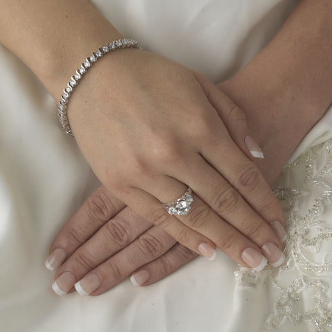 CZ Bridal Wedding Bracelet 3506 Clear
