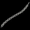 Fabulous Silver Clear Rhinestone Link Bridal Wedding Bracelet 368