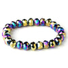 Multi Color 10mm Stretch Bridal Wedding Bracelet 7613