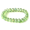 Peridot 10mm Stretch Bridal Wedding Bracelet 7613