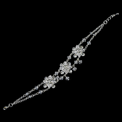 Bridal Wedding Bracelet 7821 Silver Clear