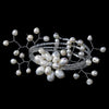 Lovely Swarovski Crystal and Fresh Water Pearl Coil Bridal Wedding Bracelet 8256