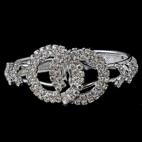 Bridal Wedding Bracelet 8279 Silver Clear