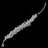 AB Iridescent Swarovski Crystal Cluster Bridal Wedding Bracelet 8383