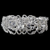 Silver Clear Rhinestone Bridal Wedding Bracelet 8390