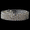Bridal Wedding Bracelet 8449 Silver Clear