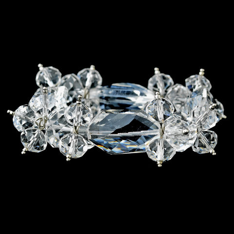 Clear Dazzling Austrian Crystal Bridal Wedding Bracelet 8560
