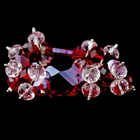 Red Dazzling Austrian Crystal Bridal Wedding Bracelet 8560