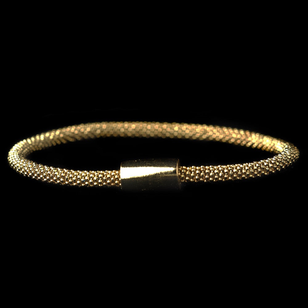 Gold Magnet Bridal Wedding Bracelet 8816