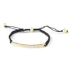 B 8819 Gold Black String Bridal Wedding Bracelet