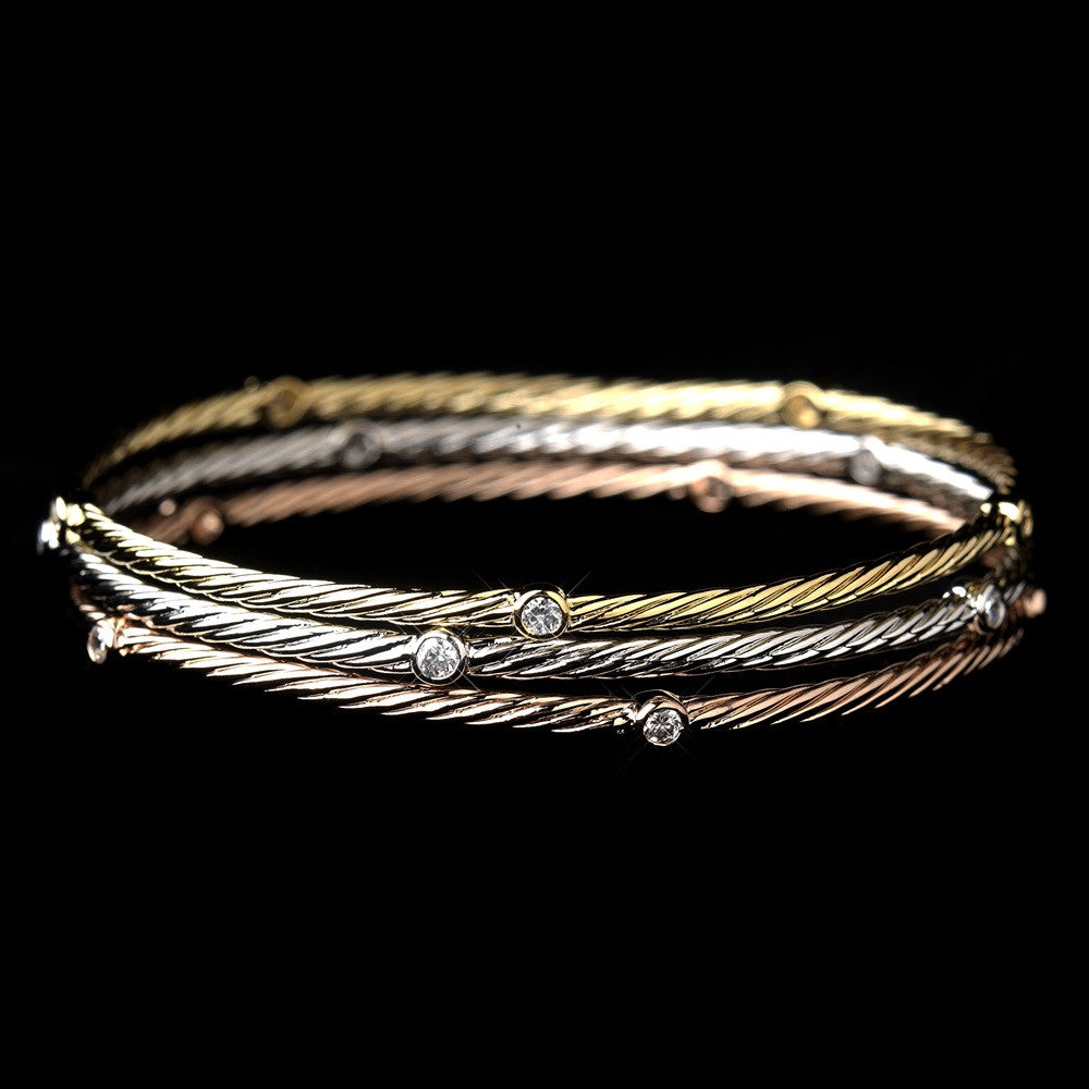 Tri color sales bracelet set