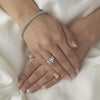 Chic Silver AB Bridal Wedding Bracelet B 920
