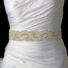 * Pearl & Rhinestone Bridal Wedding Sash Belt 17
