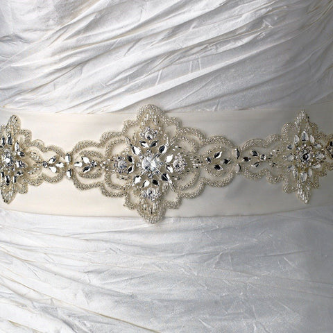 * Stunning Modern Vintage Bridal Wedding Sash Belt 19