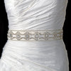 * Rhinestone & Beaded Bridal Wedding Sash Belt 7