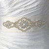 * Pearl & Rhinestone Bridal Wedding Sash Belt 9