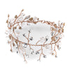 Rose Gold Crystal Vine Leaf Bridal Wedding Bracelet 10001
