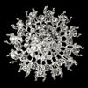 * Gorgeous Silver Rhinestone Bridal Wedding Brooch 3179