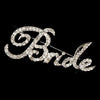 Bridal Wedding Brooch 9008 Cursive Bride