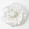 * Rhinestone, Pearl & Sequins Accent Flower Bridal Wedding Hair Clip 9644