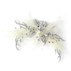 Magnificent Ivory Rhinestone Spritz Bridal Wedding Veiling Bridal Wedding Hair Comb 9731