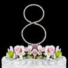 Renaissance ~ Silver & Gold Plated Individual Number Crystal Bridal Wedding Cake Toppers